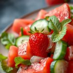 Strawberry Watermelon Cucumber Salad