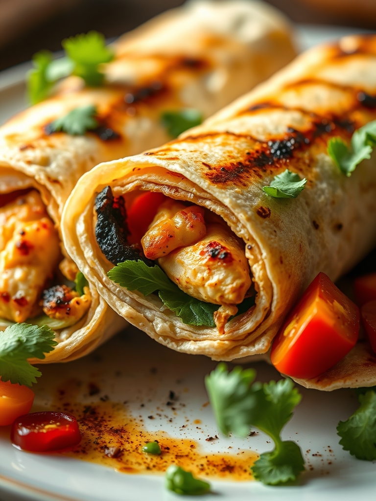 Tasty Grilled Chicken Wraps
