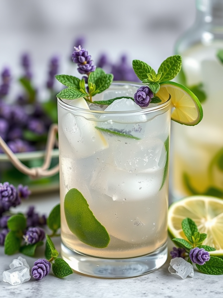 Virgin Lavender Mojito Recipe ingredients