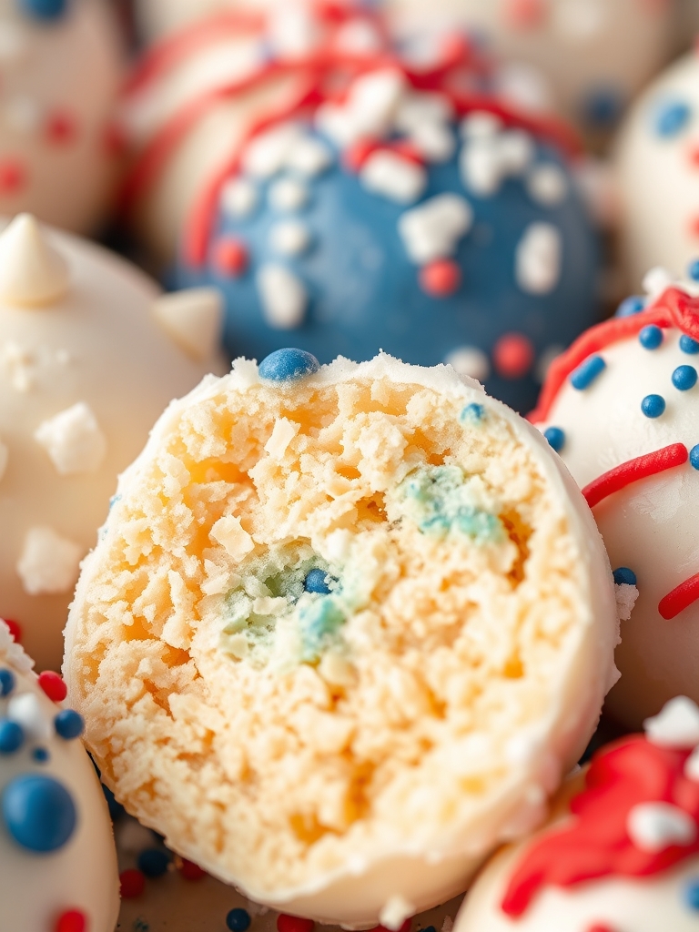 4th of July Cake Balls: 7 Easy Steps for Festive Party Treats 3 4th of July Cake Balls ingredients