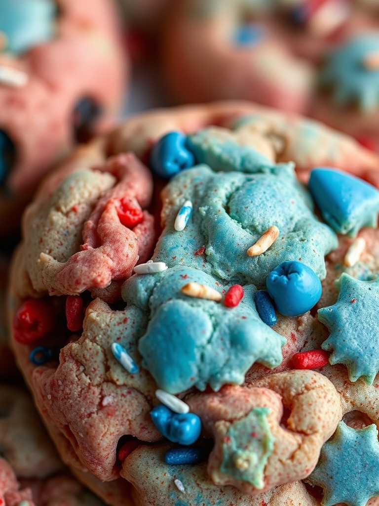 4th of July Monster Cookies ingredients