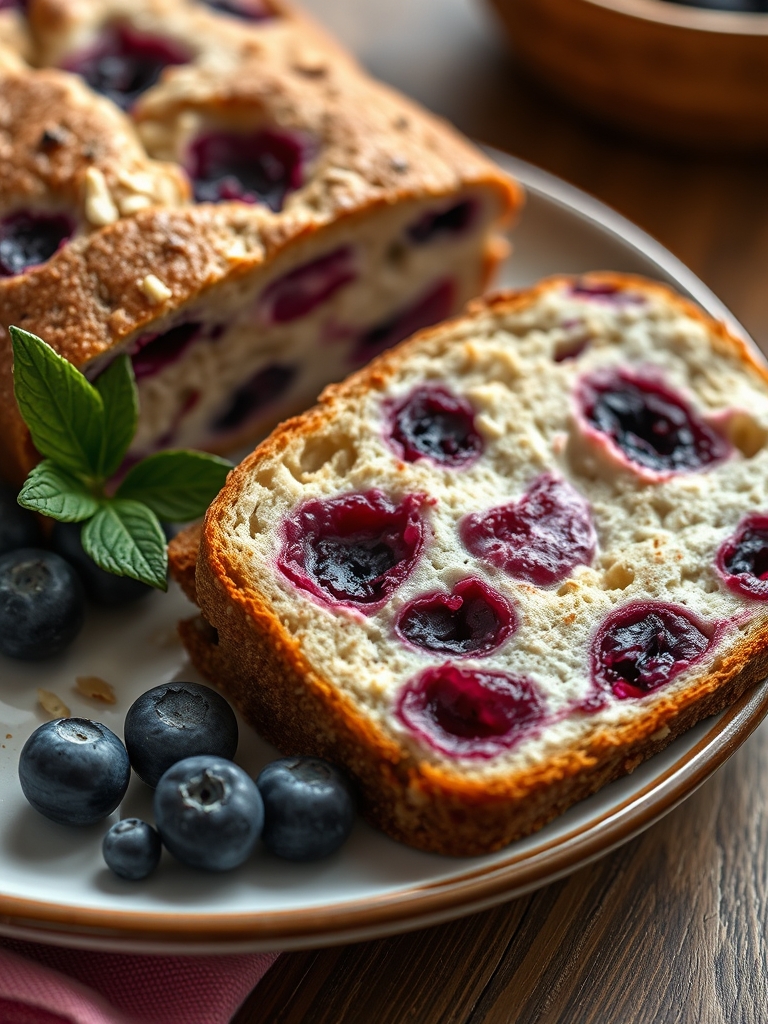 BLUEBERRY CREAM CHEESE BREAD