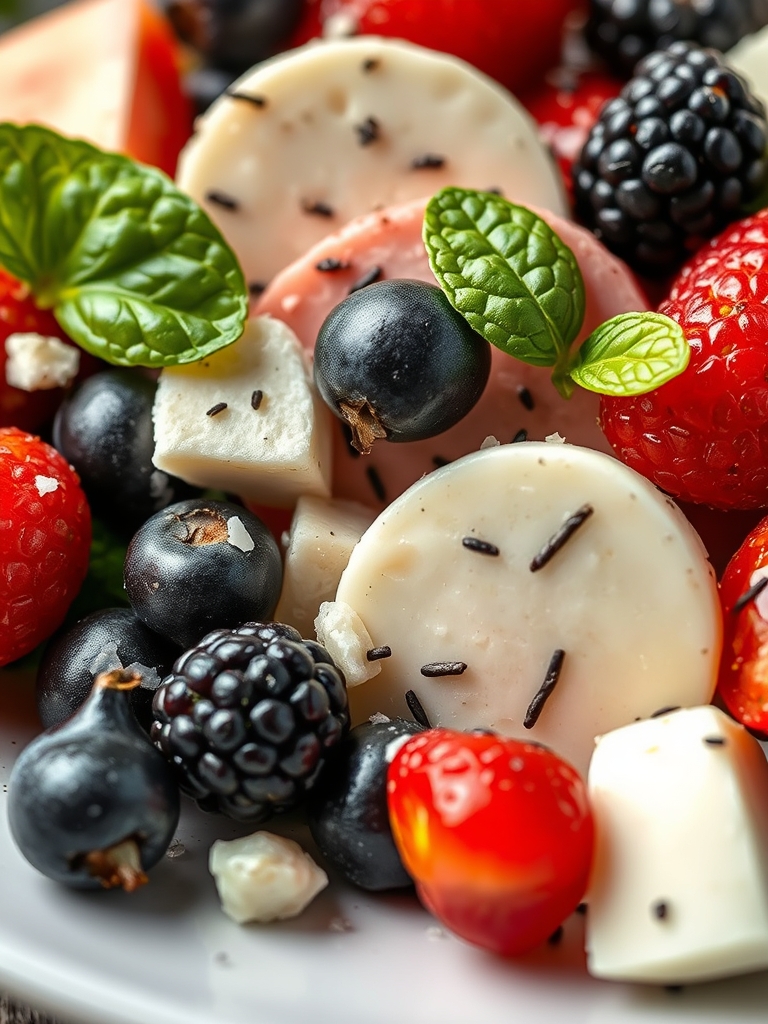 Berry Caprese Salad ingredients