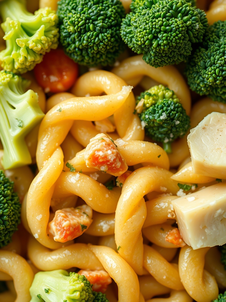 Best Broccoli Pasta Salad: 7 Easy Steps for a Fresh, Flavorful Recipe 3 Ingredients for Best Broccoli Pasta Salad including broccoli florets, pasta, cherry tomatoes, red onion, feta cheese, and dressing ingredients