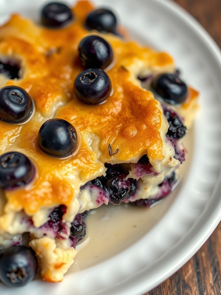 Blueberry Buttermilk Pancake Casserole Recipe