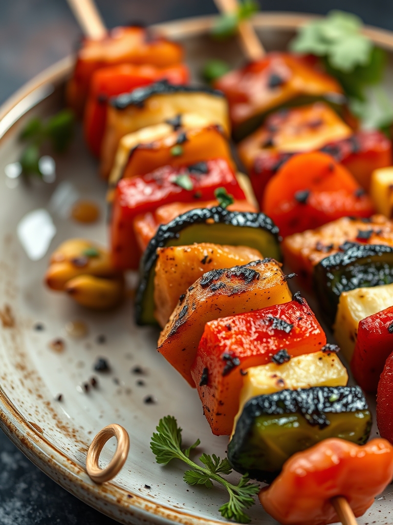 Flavorful Grilled Veggie Skewers