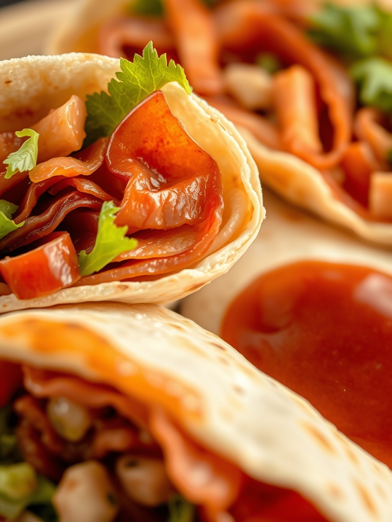 Gourmet BLT Wraps with Secret Sauce: 4 Easy Steps to Irresistible Flavor 3 Ingredients for Gourmet BLT Wraps laid out including lettuce, tomatoes, bacon, tortillas, and secret sauce