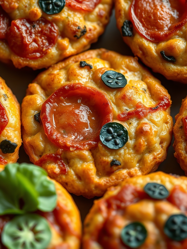 Lunchbox Pizza Muffins: 5 Fun Ways to Make This Kid-Friendly Snack 3 Ingredients needed to prepare Lunchbox Pizza Muffins including flour, cheese, pepperoni, and more