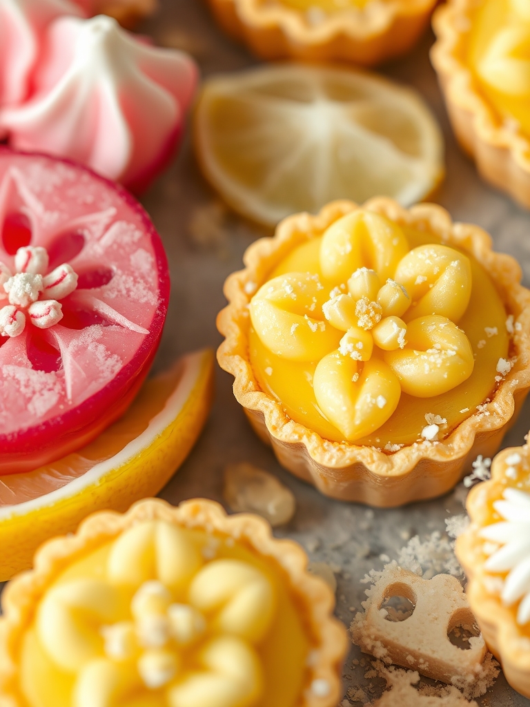 Mini Lemon Flower Tarts: 7 Easy Steps to a Beautiful Spring Dessert 3 Mini Lemon Flower Tarts ingredients