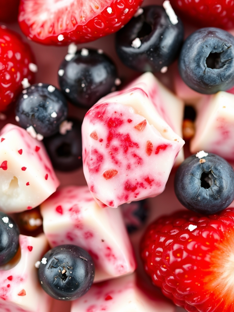 Red White & Blue Mixed Berry Yum Yum | Easy No-Bake 4th of July Dessert: 3 Reasons This Recipe Is a Party Hit 3 Ingredients for Red White & Blue Mixed Berry Yum Yum including cream cheese, whipped topping, and various berries
