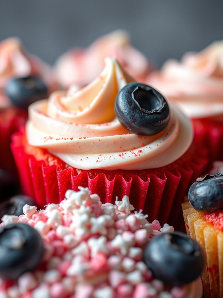 Red White and Blueberry Cupcakes: 5 Patriotic Recipes to Try Now 3 Red White and Blueberry Cupcakes ingredients