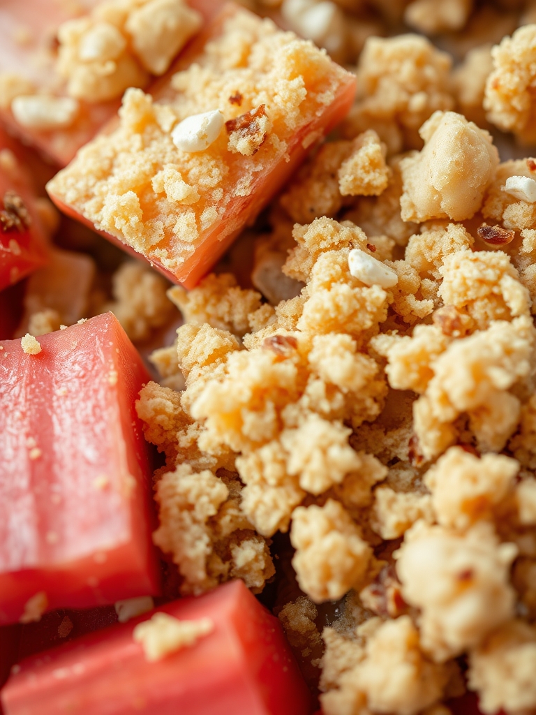 Rhubarb Crisp ingredients