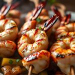 SHRIMP KABOBS ON THE GRILL