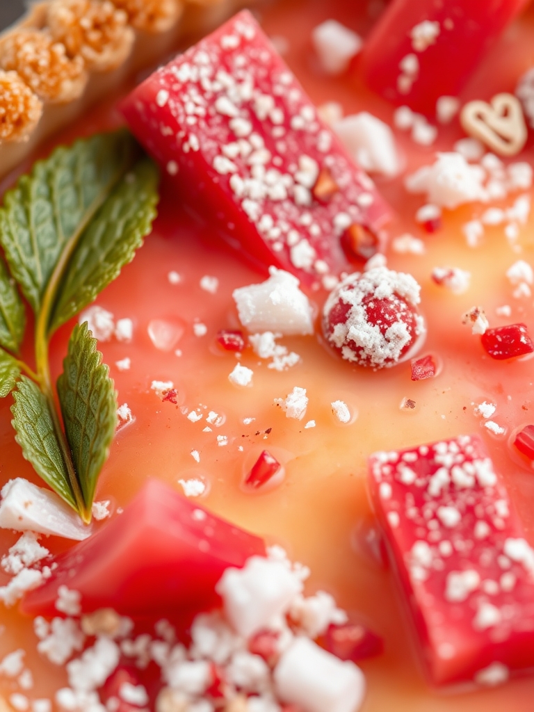 Sweet Rhubarb Custard Tart ingredients